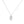 FX1189 925 Sterling Silver Full CZ Leaf Pendant Necklace