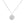 FX1186 925 Sterling Silver Moon Star Diamond Pendant Necklace