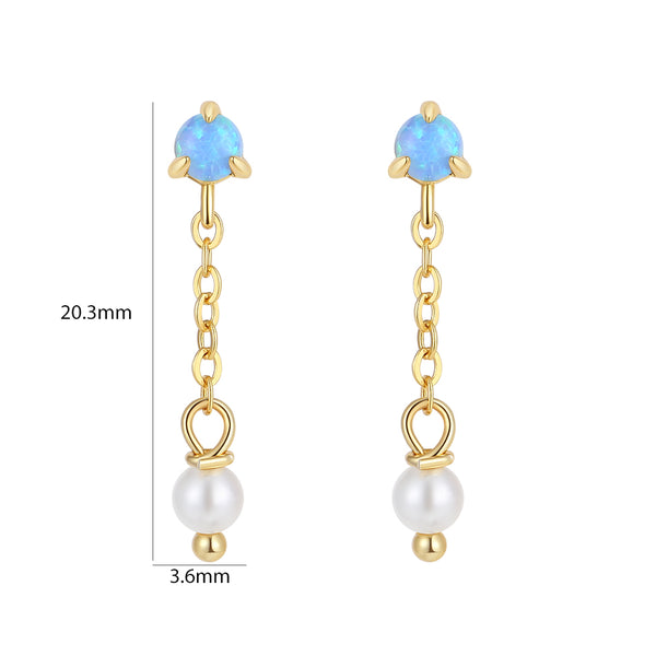 VFE0387 Opal Stud Earrings