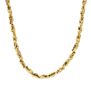 PN0185 Irregular Gold Bead Necklace