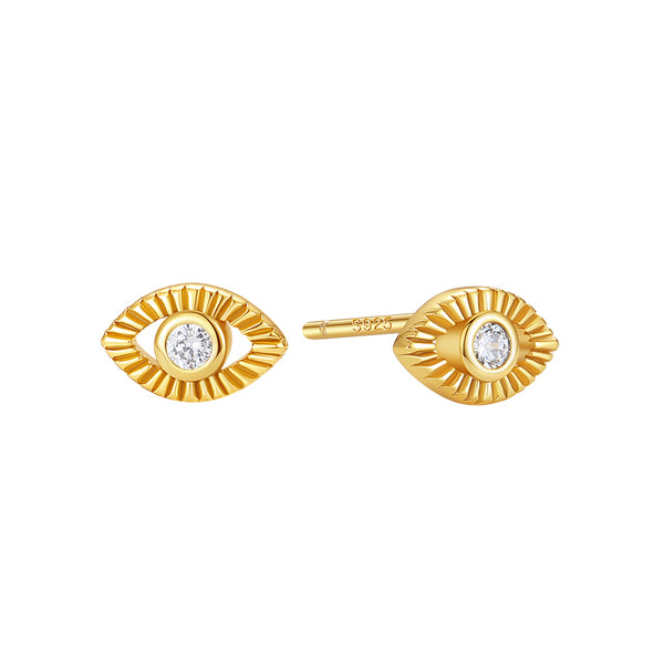 VFE0633 Starburst Eye Stud Earrings
