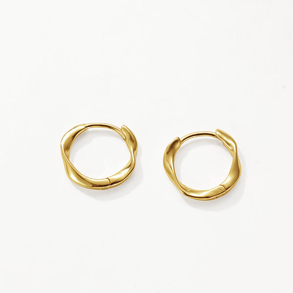 FE3141 Twist Rope Hoop Earring