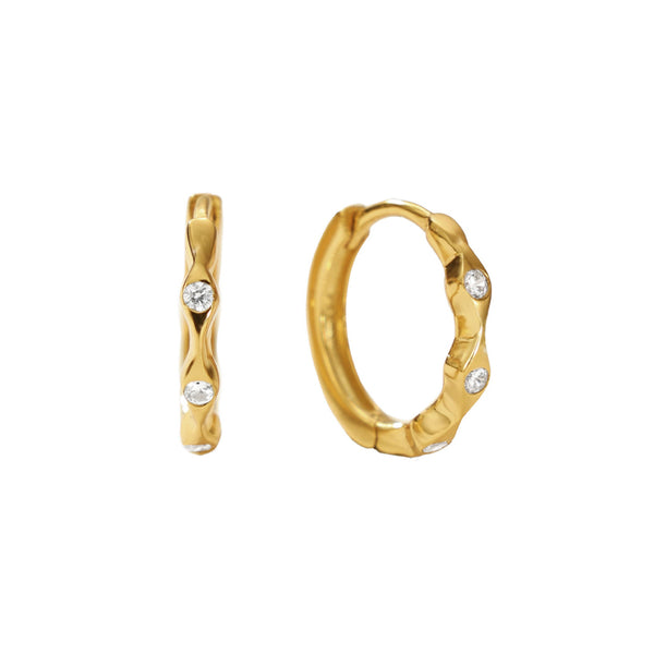 FE3118 CZ Hoop Earring For Women