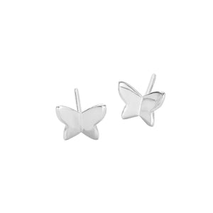 FE2765 925 Sterling Silver Mini Butterfly Stud Earring