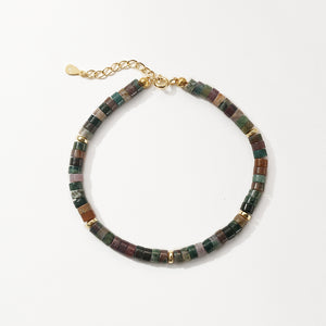 PB0154 Indian Agate Charm Beads Bracelets