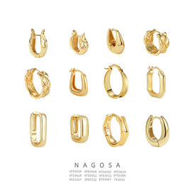 High Polish Bold Huggie Hoop Earrings