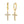 FE2130 925 Sterling Silver Pave Zirconia Cross Dangle Hoop Earrings
