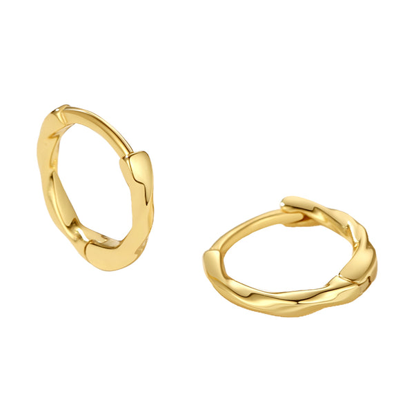 FE2164 925 Sterling Silver Simple Knot Wire Wrap Earrings