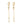 FE2211 925 Sterling Silver Trio Cross Dangle Chain Earrings