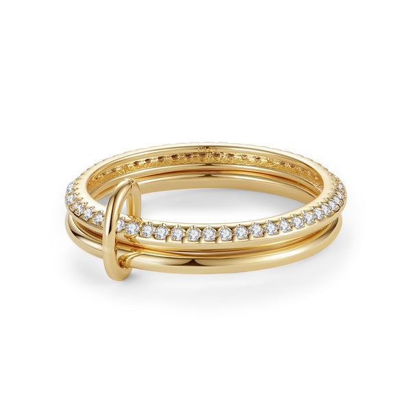 BVFJ0783 Double Circle Dtacked Ring