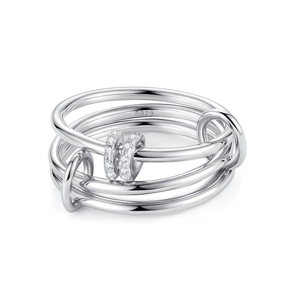 BVFJ0799 Triple Circle Stacked Ring