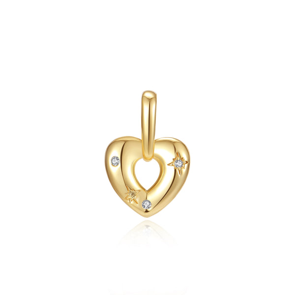 VFD0849 Diy Necklace Heart Charm