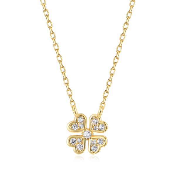 VFX0868 Clover Dainty Pendant Necklace