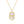 VFX0418 Honey Beee Mother Of Pearl Oval Pendant Necklace