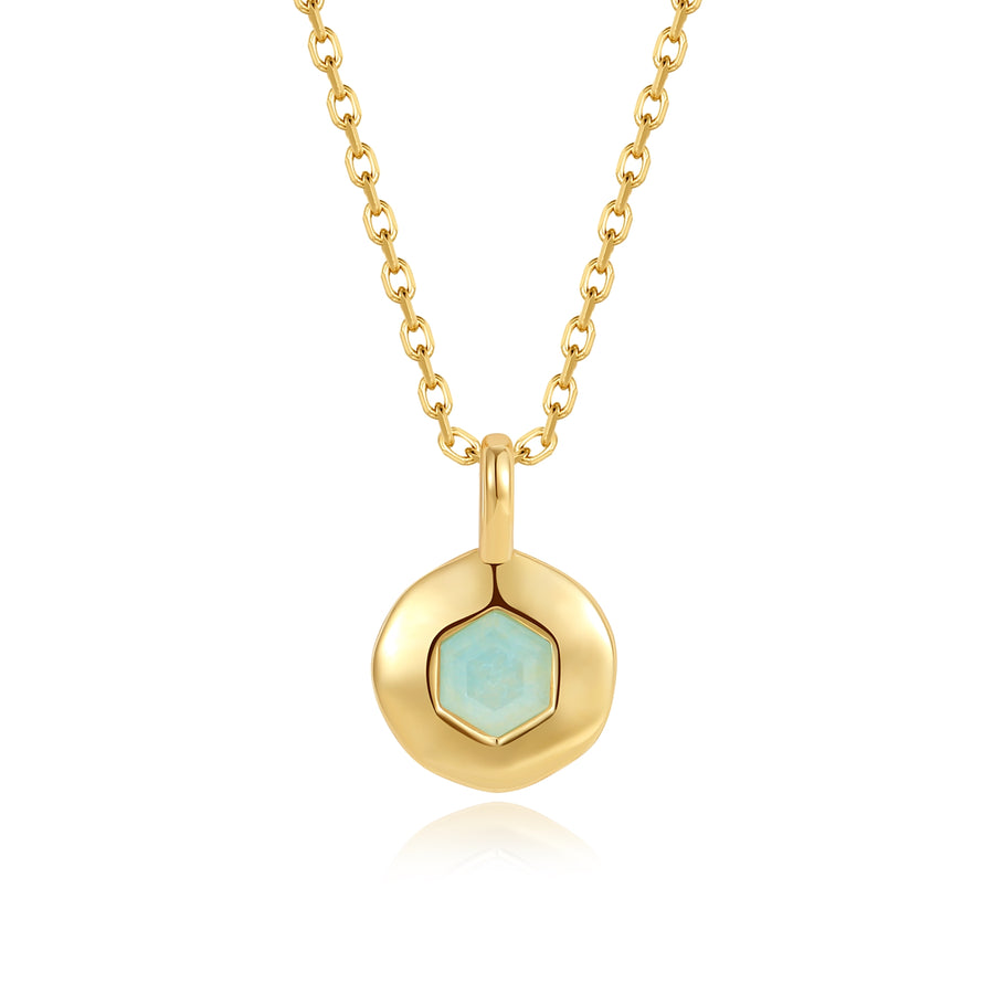 VFX0480 Hexagon Pendant Women Necklace