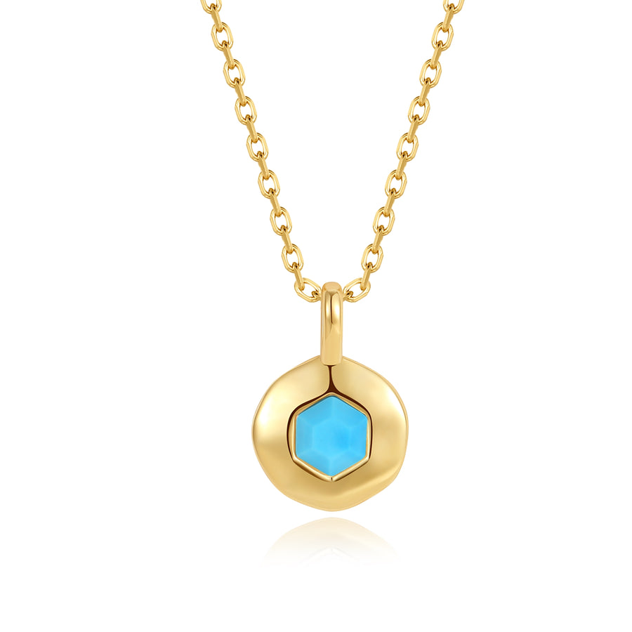 VFX0480 Hexagon Pendant Women Necklace