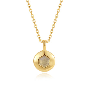 VFX0480 Hexagon Pendant Women Necklace