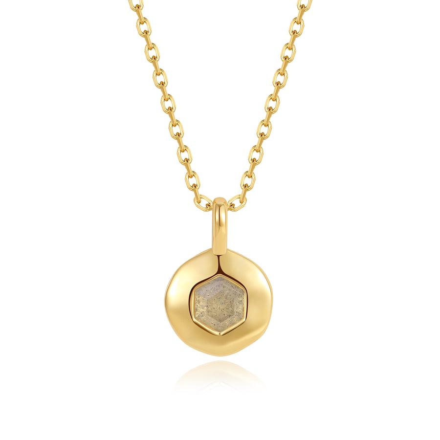 VFX0480 Hexagon Pendant Women Necklace