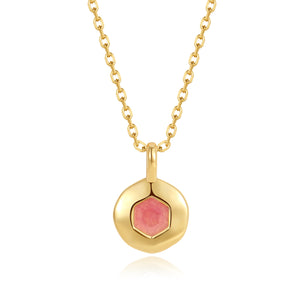 VFX0480 Hexagon Pendant Women Necklace