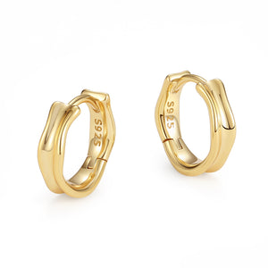 VFE0428 High Polish Huggie Hoop Earring