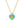 VFX0080 Colorful CZ Emanel Heart Necklace