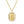 VFX0604 CZ Initial A Rectangle Tag Pendant Necklace