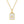 VFX0606 Initial A Rectangle Mother Of Pearl Necklace