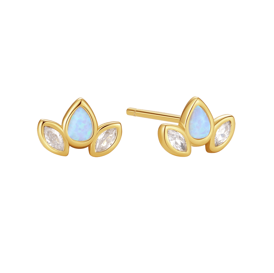 VFE0358 Waterdrop Opal Stud Earring