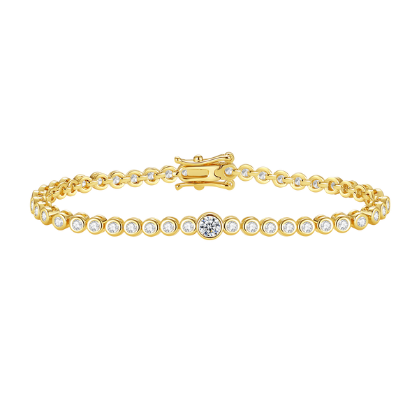 BVFS0712 Brass CZ Tennis Bracelet