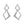 RHE1318 925 Sterling Silver Geometric Square Rhombus Zircon Stud Earrings