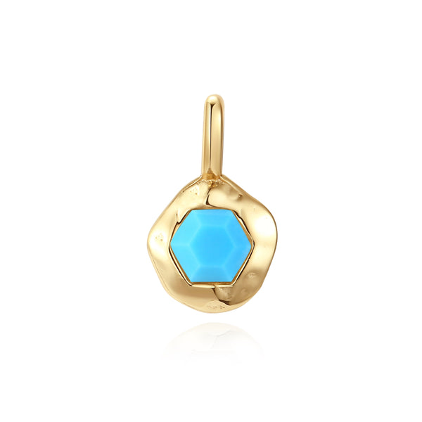 VFD1452 Hexagonal Birthstone Charm