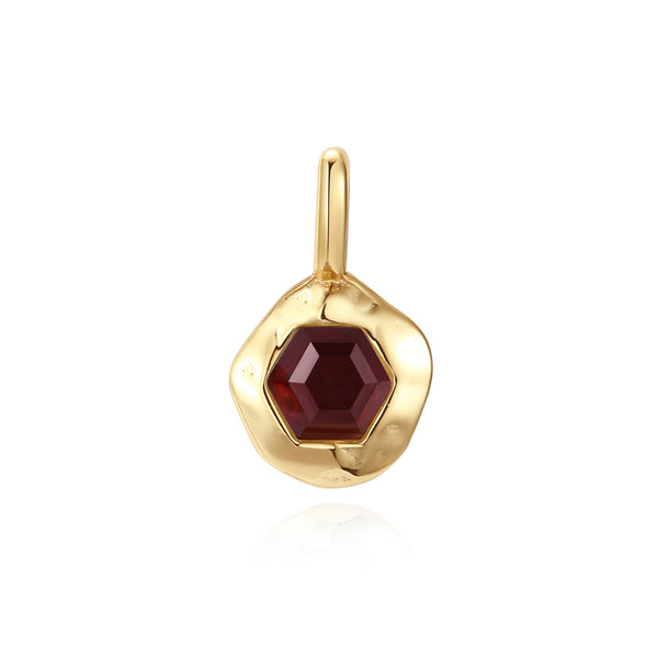 VFD1452 Hexagonal Birthstone Charm