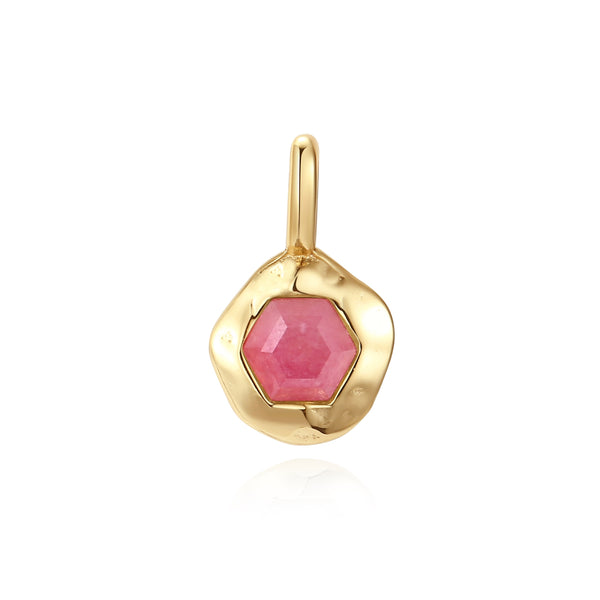 VFD1452 Hexagonal Birthstone Charm