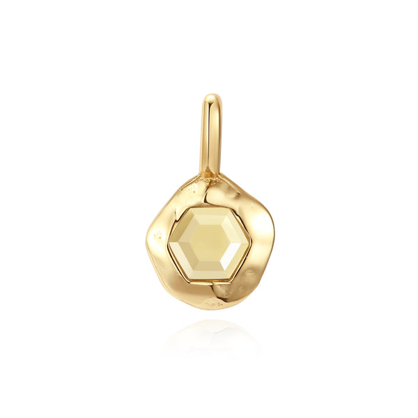 VFD1452 Hexagonal Birthstone Charm