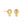 VFE1450 Hexagonal Birthstone Stud Earrings