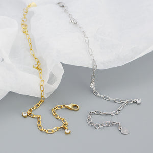 YHB015 925 Sterling Silver Women Chain Bracelet