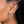 FE2053 925 Sterling Silver CZ Triple Wrap Claw Huggie Hoop Earrings