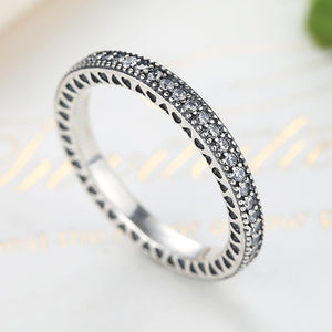 YJ1190 925 Sterling Silver Love Heart Pattern Finger Ring