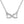 YX1262 925 Sterling Silver Pave Cubic Zircon Infinity Necklace