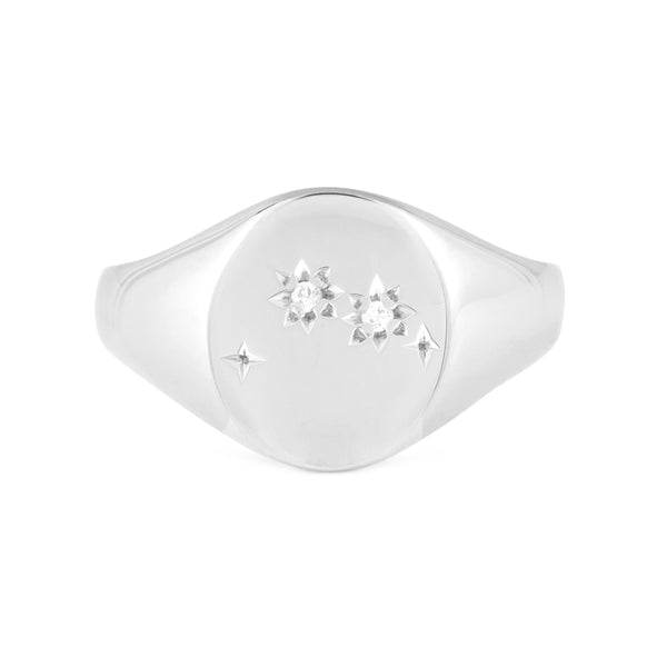 FJ0256 925 Sterling Silver Aries Ring