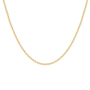 FX0793 925 Sterling Silver Flat Bead Chain Necklace