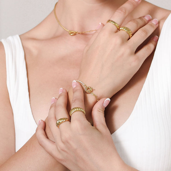 FS0092 Big Buckle Tennis Chain Bracelet