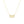 FX0821 925 Sterling Silver Zirconia Framed Gold Bar Necklace