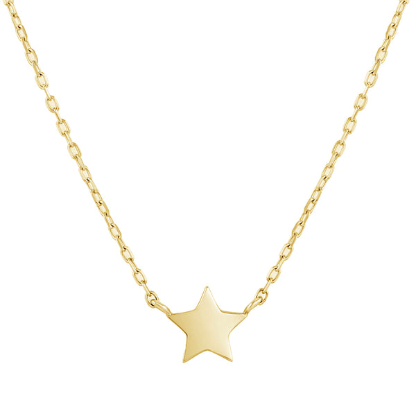 FX0917 925 Sterling Silver Simple Star Pendant Necklace For Women