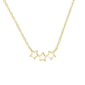 FX0005 925 Sterling Silver Star Necklace