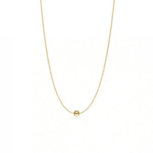 FX0022 925 Sterling Silver Ball Gold Choker Necklace
