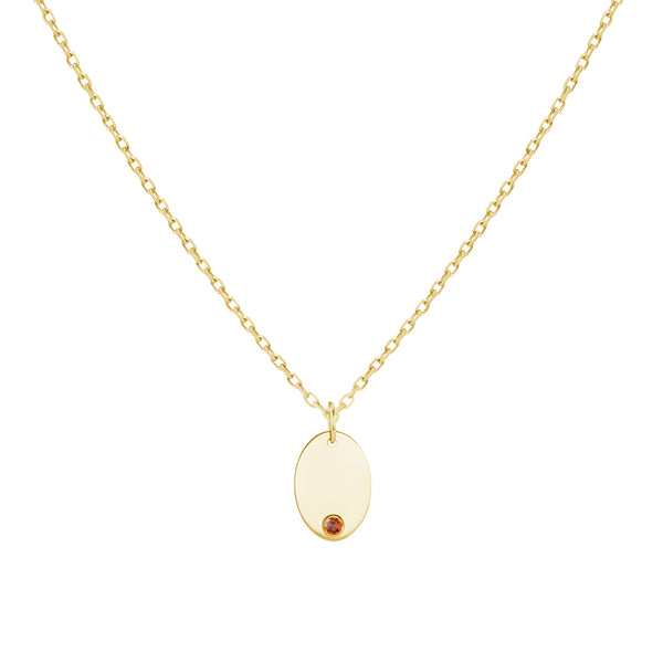 FX0368 925 Sterling Silver Oval Coin Pendant Necklace