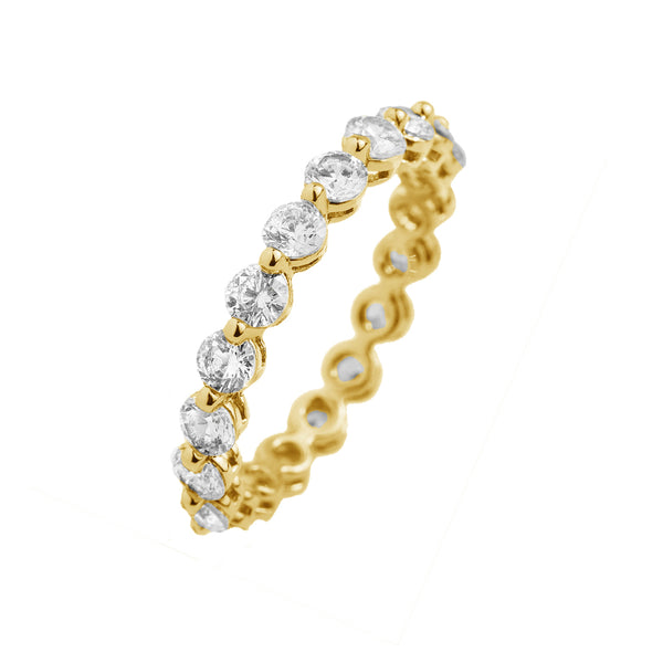 FJ0657 925 Sterling Silver Link Cubic Zirconia Ring