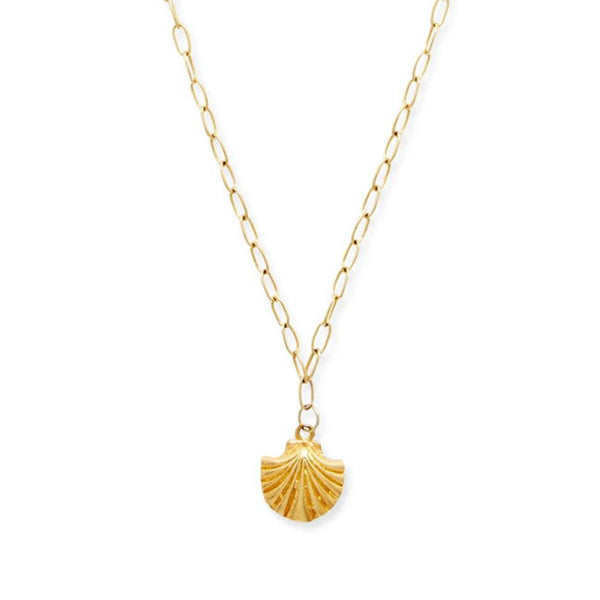 FX0337 925 Sterling Silver Shell Pendant Necklace