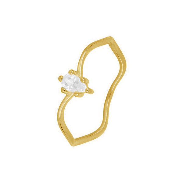 FJ0354 925 Sterling Silver Cubic Zirconia Ring